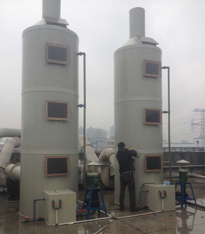 深圳云龙电镀公司废气处理工程